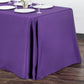90"x156" Rectangular Oblong Premium Polyester Tablecloth - Purple | charger plate | wine goblet |