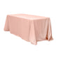 90"x132" Rectangular Oblong Polyester Tablecloth - Blush/Rose Gold - CV Linens