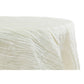 Accordion Crinkle Taffeta 132" Round Tablecloth - Ivory - CV Linens