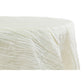 Accordion Crinkle Taffeta 120" Round Tablecloth - Ivory - CV Linens
