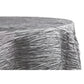 Accordion Crinkle Taffeta 132" Round Tablecloth - Silver - CV Linens