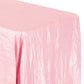 Accordion Crinkle Taffeta 90"x132" Rectangular Tablecloth - Pink - CV Linens
