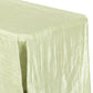 Accordion Crinkle Taffeta 90"x132" Rectangular Tablecloth - Sage Green - CV Linens