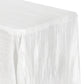 Accordion Crinkle Taffeta 90"x132" Rectangular Tablecloth - White - CV Linens