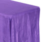 Accordion Crinkle Taffeta 90"x156" Rectangular Tablecloth - Purple - CV Linens