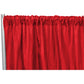 Accordion Crinkle Taffeta 10ft H x 54" W Drape/Backdrop Panel - Red - CV Linens