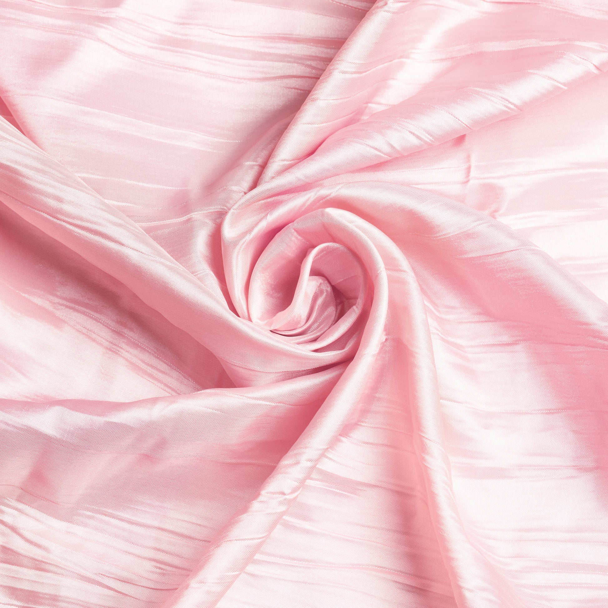 Accordion Crinkle Taffeta 5 yards x 54" Fabric Roll Bolt - Pink - CV Linens