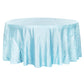 Accordion Crinkle Taffeta 120" Round Tablecloth - Baby Blue - CV Linens