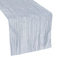 Accordion Crinkle Taffeta Table Runner - Dusty Blue - CV Linens