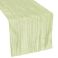Accordion Crinkle Taffeta Table Runner - Sage Green - CV Linens
