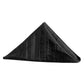 Accordion Crinkle Taffeta Napkin 20"x20" - Black - CV Linens