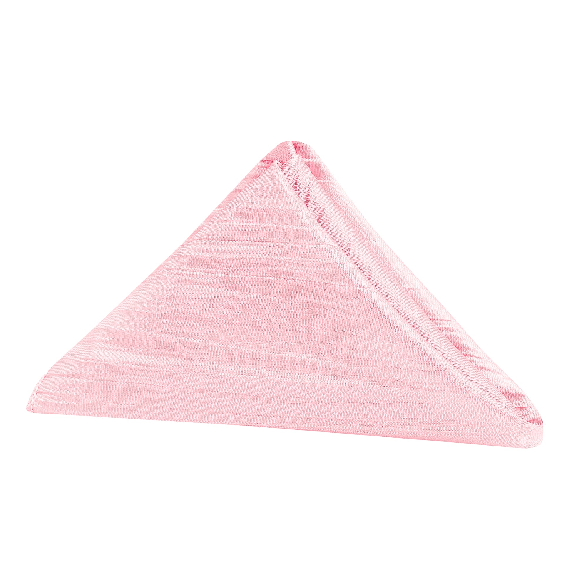 Accordion Crinkle Taffeta Napkin 20"x20" - Pink - CV Linens