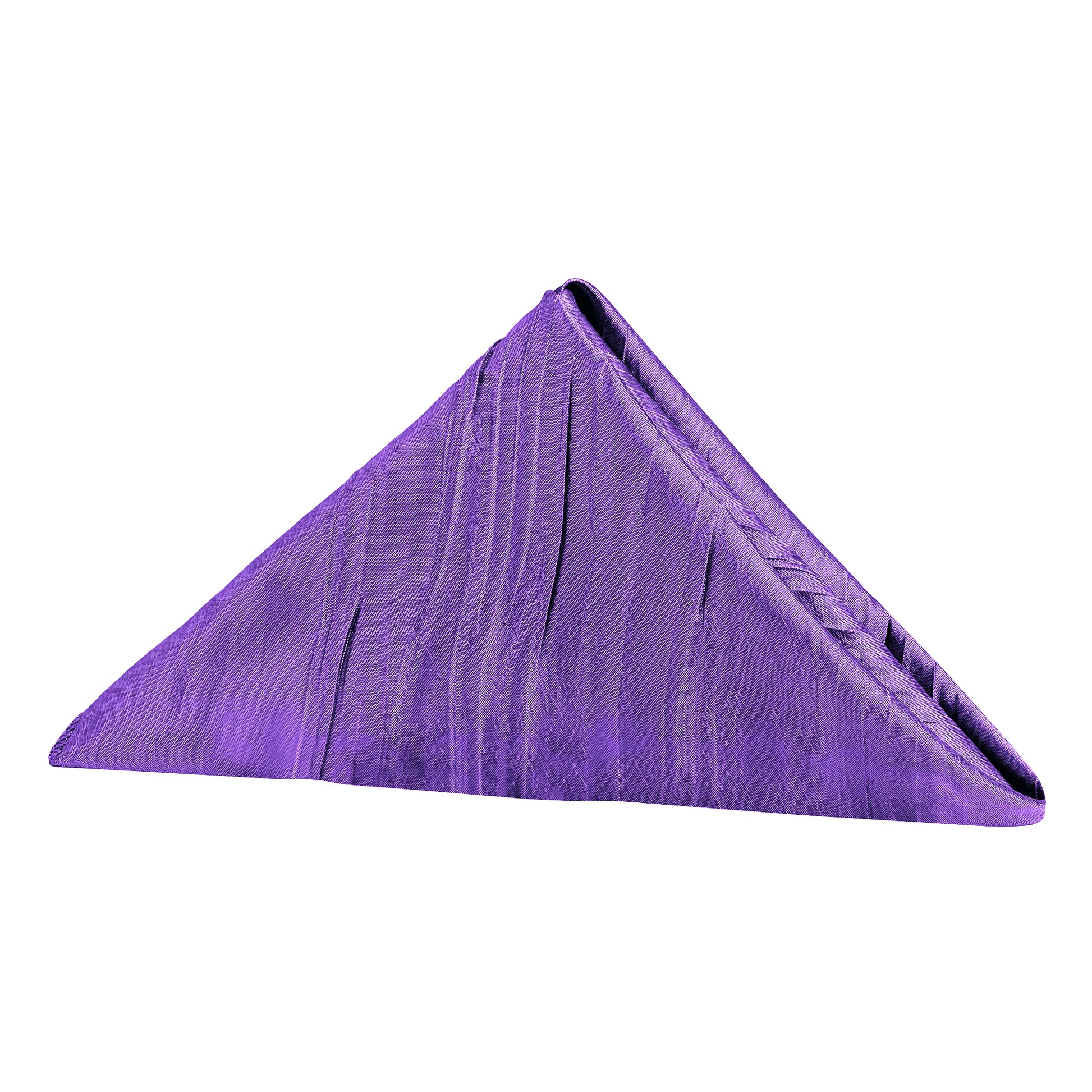 Accordion Crinkle Taffeta Napkin 20"x20" - Purple - CV Linens
