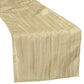 Accordion Crinkle Taffeta Table Runner - Champagne