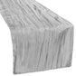 Accordion Crinkle Taffeta Table Runner - Gray/Silver