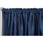 Accordion Crinkle Taffeta 10ft H x 54" W Drape/Backdrop Panel - Navy Blue - CV Linens