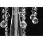 Acrylic Crystal Drop Centerpiece - Silver - CV Linens