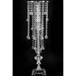 Acrylic Crystal Drop Centerpiece - Silver - CV Linens