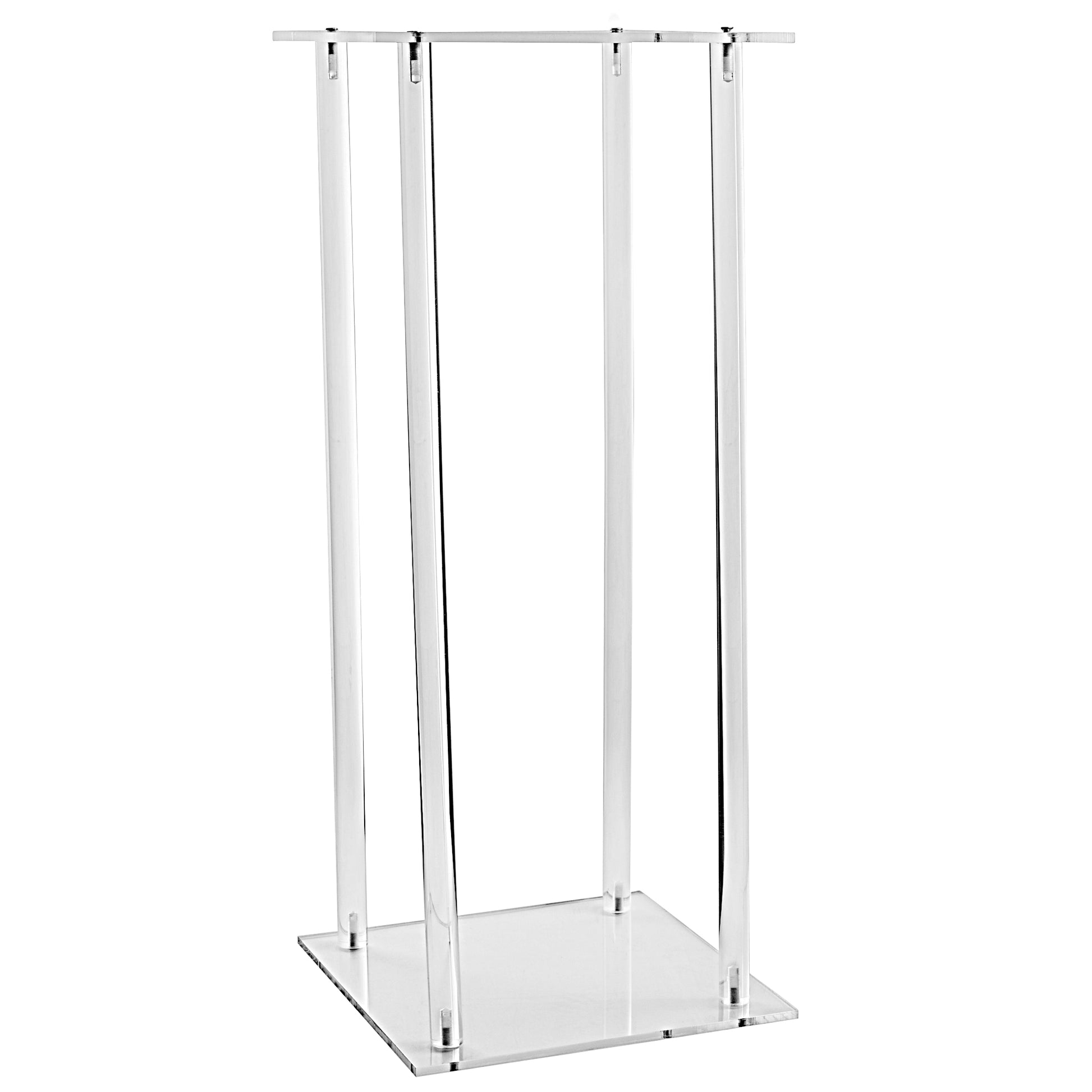 Modern Acrylic Clear Flower Stand Table Centerpiece 23.5" Height - CV Linens
