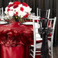Satin 120" Round Tablecloth - Apple Red - CV Linens