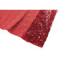 Glitz Sequin 10ft H x 112" W Drape/Backdrop panel - Apple Red - CV Linens