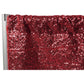Glitz Sequin 10ft H x 52" W Drape/Backdrop panel - Apple Red - CV Linens