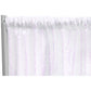 Glitz Sequin 10ft H x 52" W Drape/Backdrop panel - Iridescent White - CV Linens