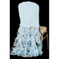 Banquet Curly Willow Lamour Slip Chair Back Cover - Baby Blue - CV Linens