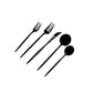 Black Plastic Cutlery Set 100 pcs/pk - Mod Collection