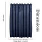 Blackout Velvet Window Curtain Panels (2 pcs) 52"w x 108"h - Navy Blue
