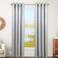 Blackout Velvet Window Curtain Panels (2 pcs) 52"w x 96"h - Soft Gray