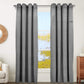 Blackout Velvet Window Curtain Panels (2 pcs) 52"w x 108"h - Dark Gray/Pewter