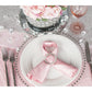 Accordion Crinkle Taffeta 132" Round Tablecloth - Pink - CV Linens