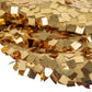 Square Payette Sequin Table Overlay Topper 90"x90" Square - Gold