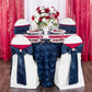 Wedding Rosette SATIN 132" Round Tablecloth - Navy Blue - CV Linens