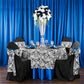 Satin 108" Round Tablecloth - Royal Blue - CV Linens