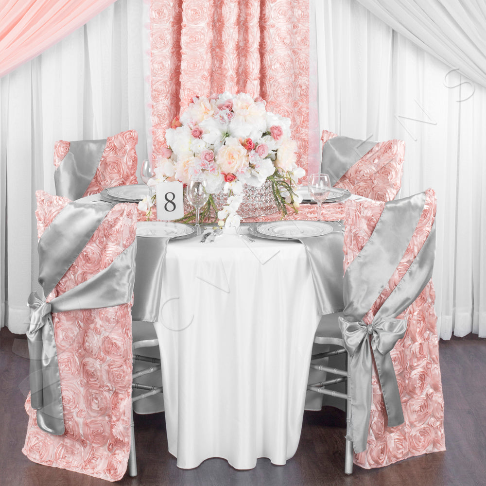 Blush Pink and Silver Grey Napkins Set, Linen Napkins Set, Wedding