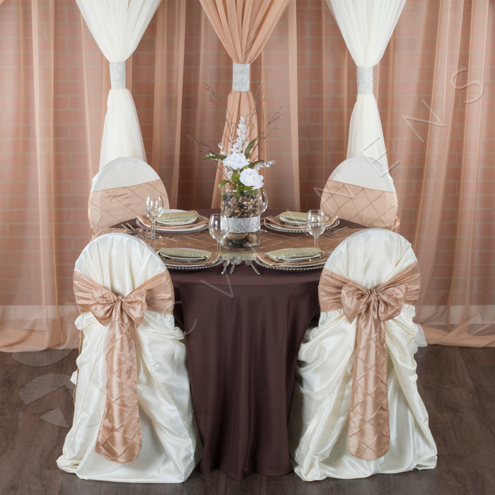 Polyester 120 Round Tablecloth - Chocolate Brown
