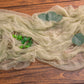 Cheesecloth Table Runner 25 x 16ft - Sage Green