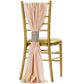 5pcs Pack of Chiffon Chair Sashes/Ties - Blush - CV Linens