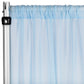 Chiffon Curtain Drape 14ft H x 58" W Panel - Baby Blue - CV Linens