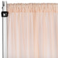 Chiffon Curtain Drape 14ft H x 58" W Panel - Blush/Rose Gold - CV Linens