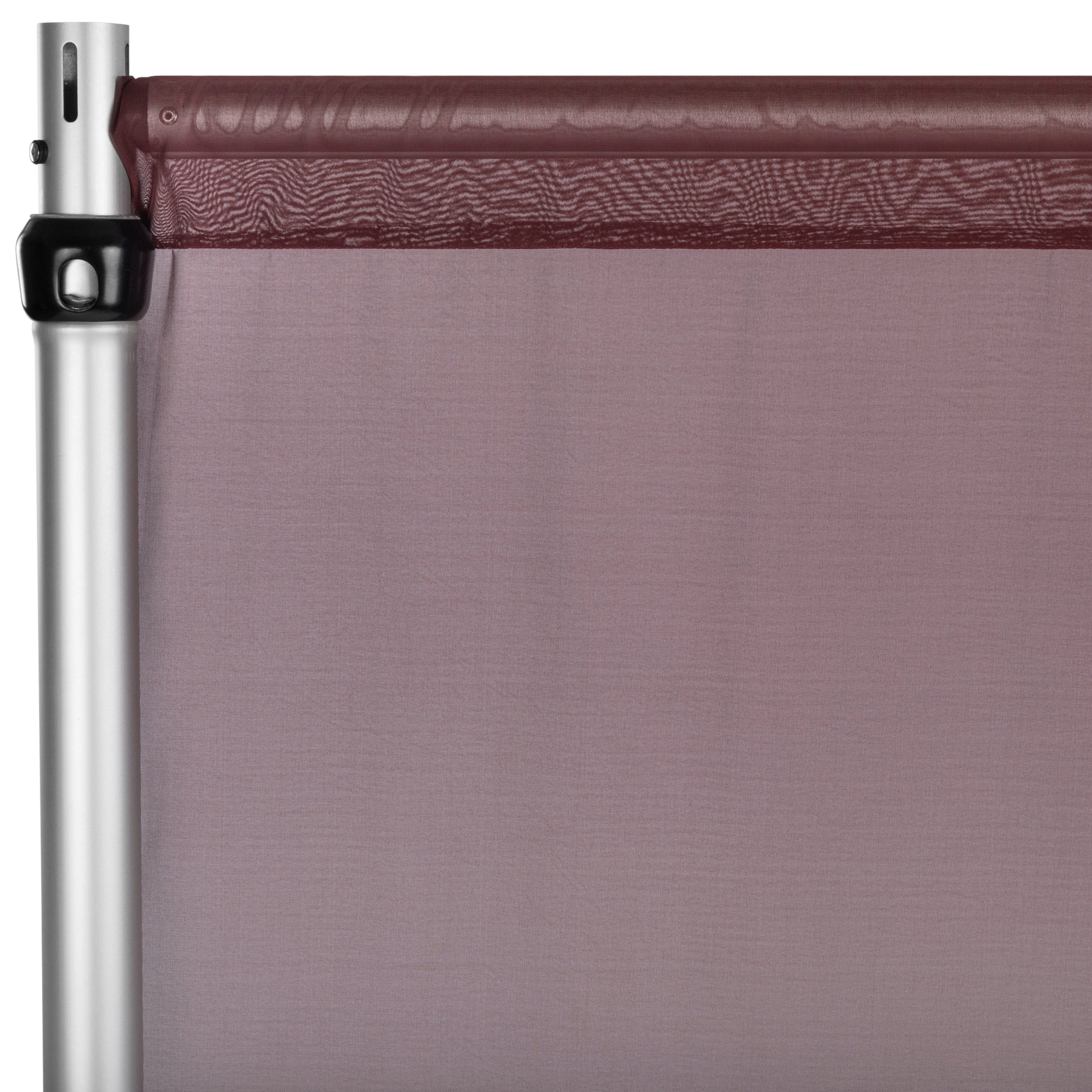 Chiffon Curtain Drape 10ft H x 58" W Panel - Burgundy - CV Linens