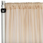 Chiffon Curtain Drape 14ft H x 58" W Panel - Champagne - CV Linens