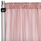 Chiffon Curtain Drape 14ft H x 58" W Panel - Dusty Rose/Mauve - CV Linens