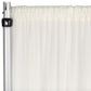 Chiffon Curtain Drape 12ft H x 58" W Panel - Ivory - CV Linens