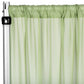 Chiffon Curtain Drape 12ft H x 58" W Panel - Sage Green - CV Linens