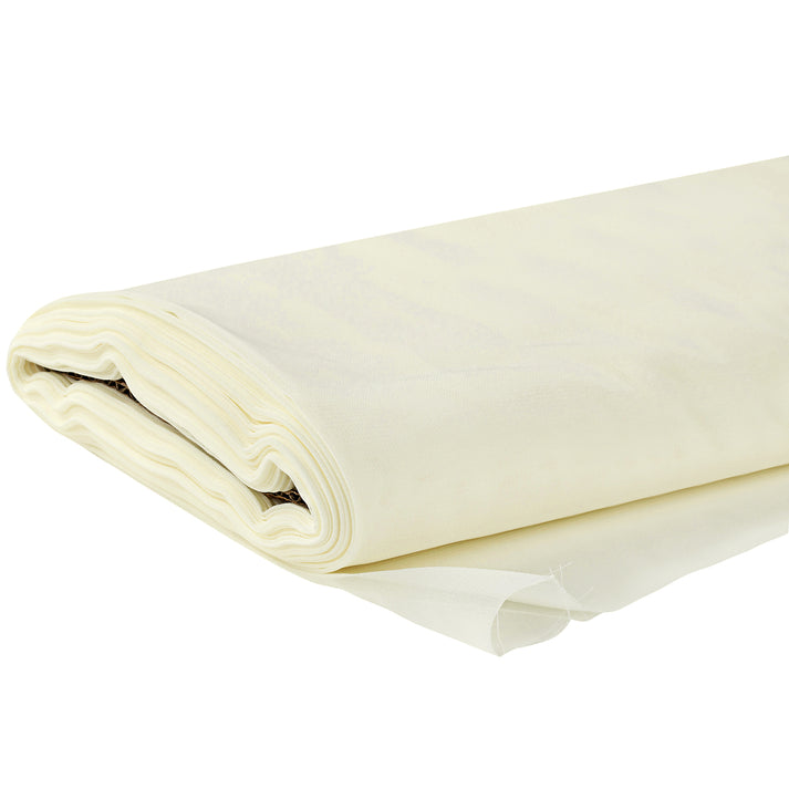 Chiffon Fabric Bolt 58" x 10 Yards Ivory CV Linens
