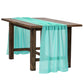 Chiffon Wedding Table Runner 27"x120" - Turquoise - CV Linens