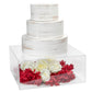 Clear Acrylic Cake Box Stand 14"x14" - CV Linens